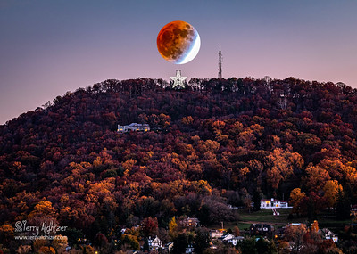 No. 13 Collage Eclipsing Moon Over Roanoke Star